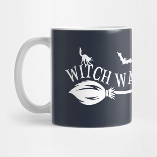 Witch Way To The Wine Funny Halloween Witch Wine Drinker Mug